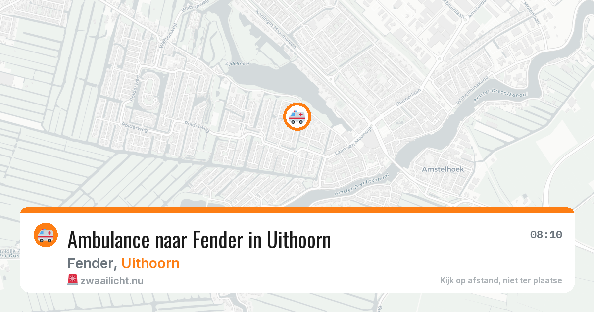 Ambulance naar Fender in Uithoorn — 3 jun 2026