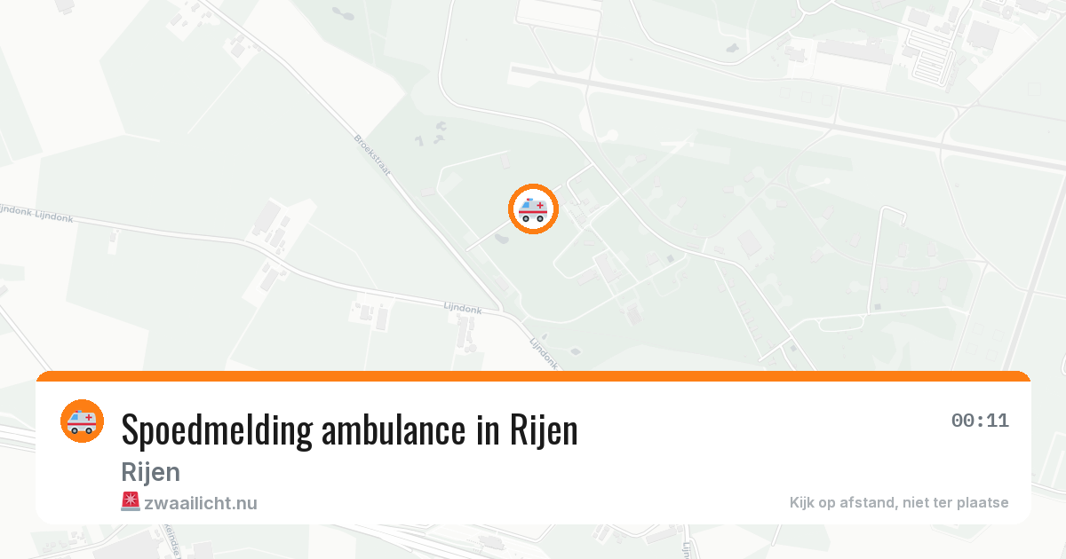 Spoedmelding ambulance in Rijen — 21 mrt 2026