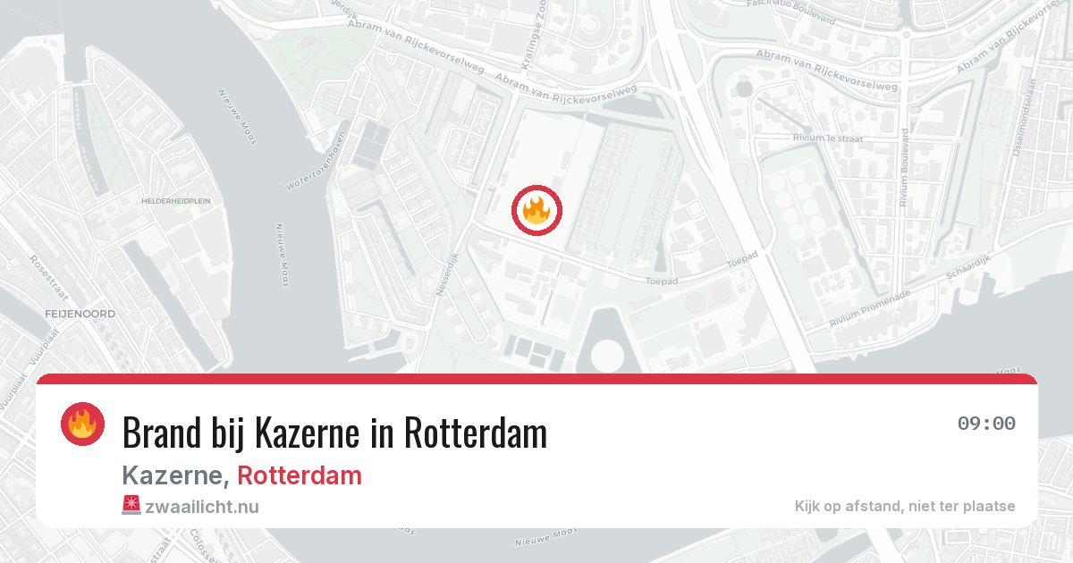 Brand bij Kazerne in Rotterdam — 8 mrt 2026