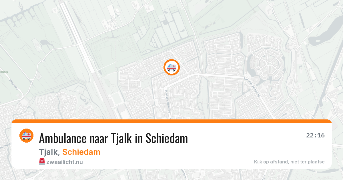Ambulance naar Tjalk in Schiedam — 17 jul 2026