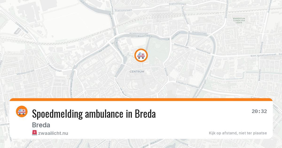 Spoedmelding ambulance in Breda — 3 apr 2026