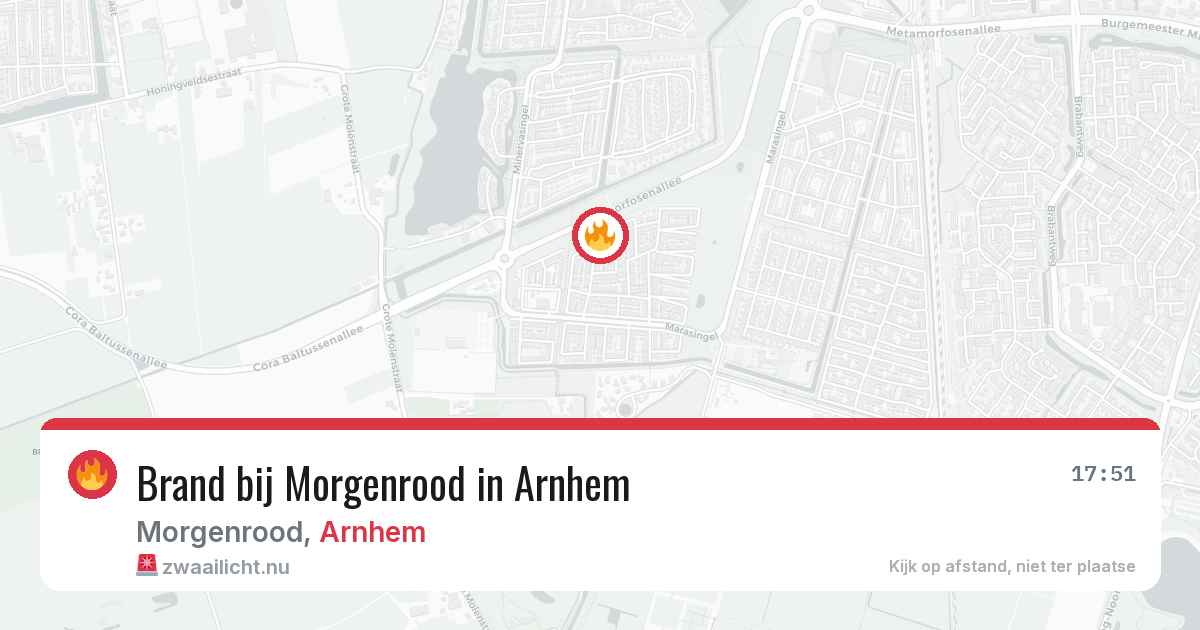 Brand bij Morgenrood in Arnhem — 14 jul 2026