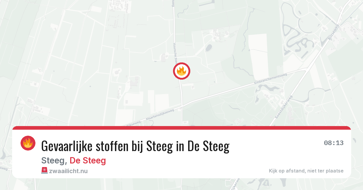 Gevaarlijke stoffen bij Steeg in De Steeg — 2 feb 2026