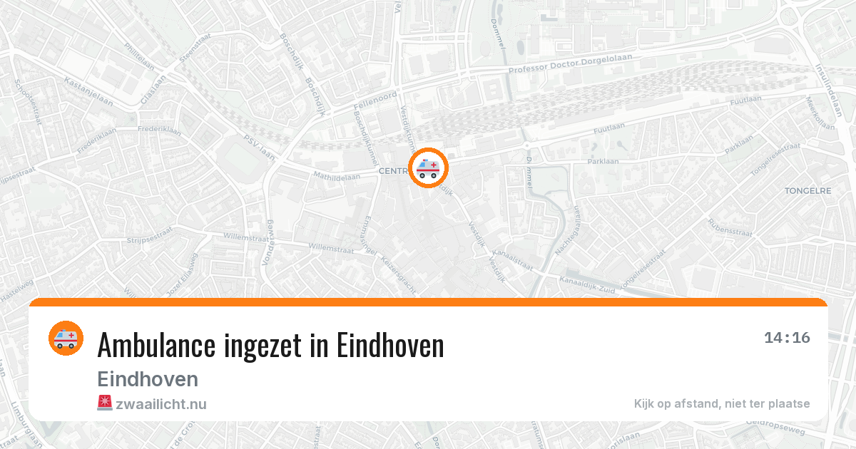 Ambulance ingezet in Eindhoven — 23 mrt 2026