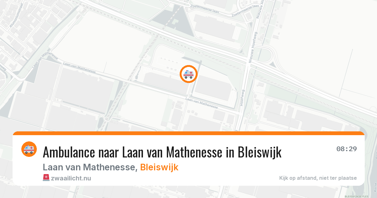Ambulance naar Laan van Mathenesse in Bleiswijk — 1 jun 2026