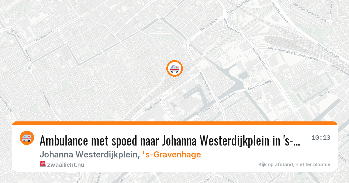 Ambulance met spoed naar Johanna Westerdijkplein in 's-Gravenhage — 23 feb 2026