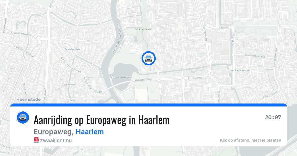 Aanrijding op Europaweg in Haarlem — 23 jul 2026