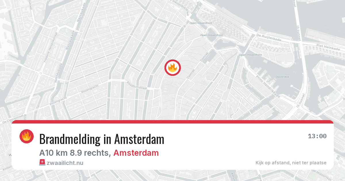 Brandmelding in Amsterdam — 20 apr 2026