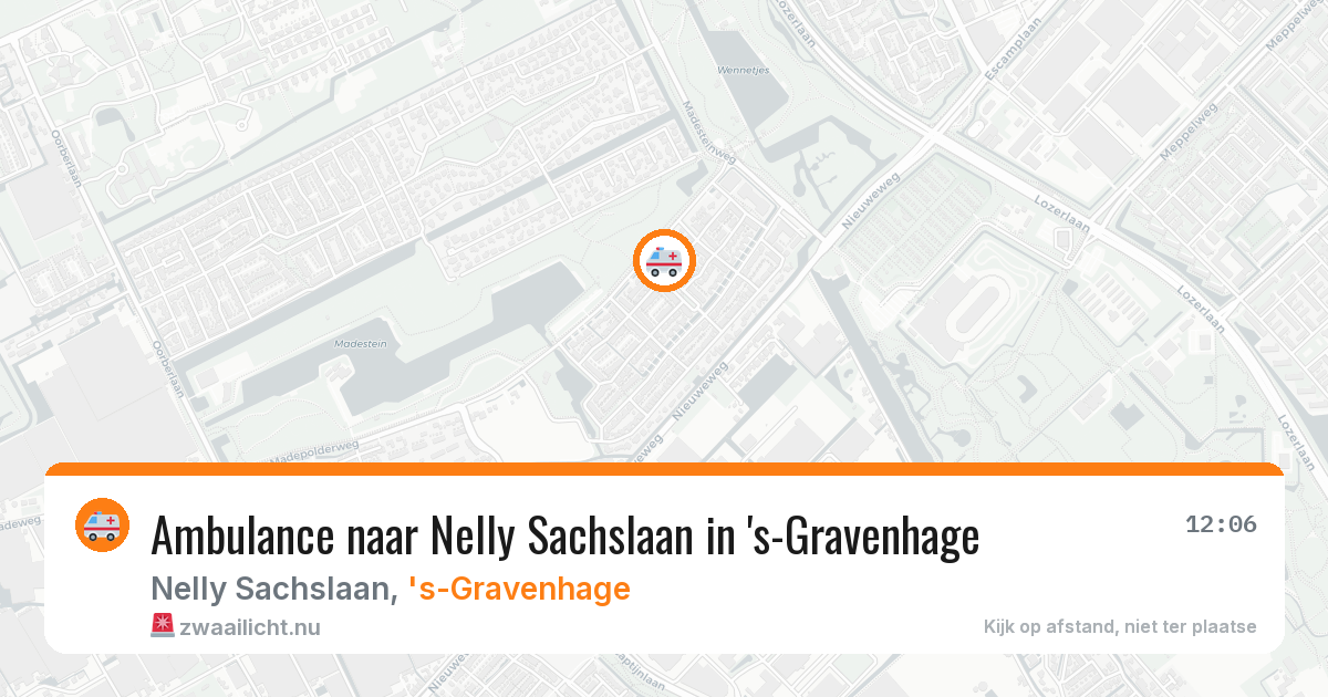 Ambulance naar Nelly Sachslaan in 's-Gravenhage — 17 jul 2026