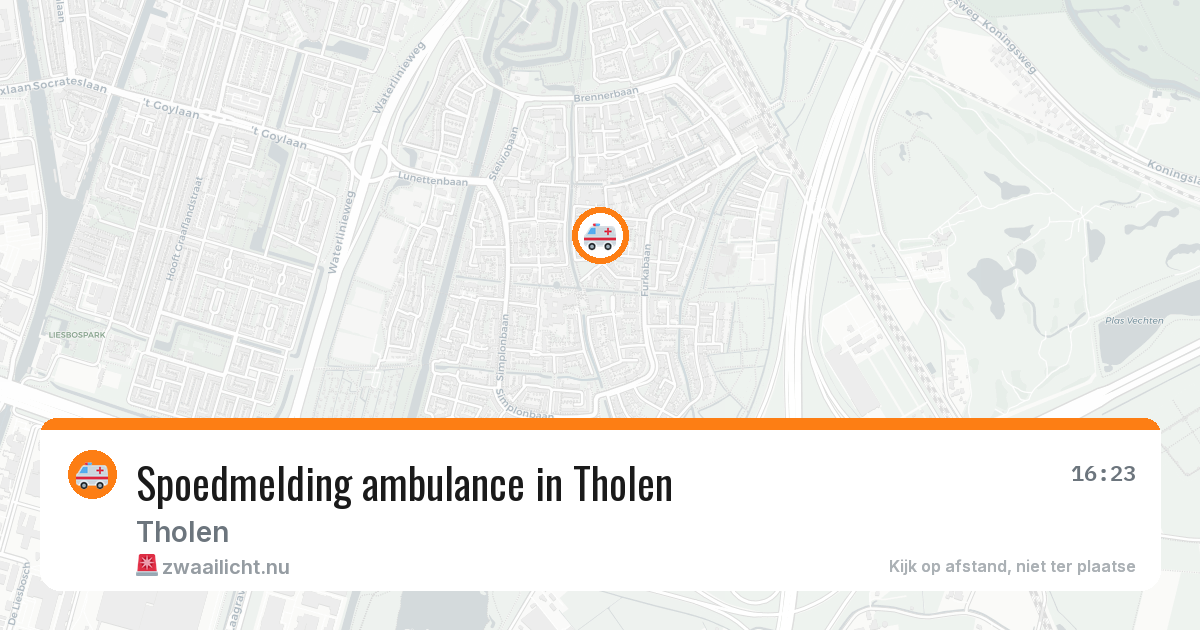 Spoedmelding ambulance in Tholen — 19 jan 2026