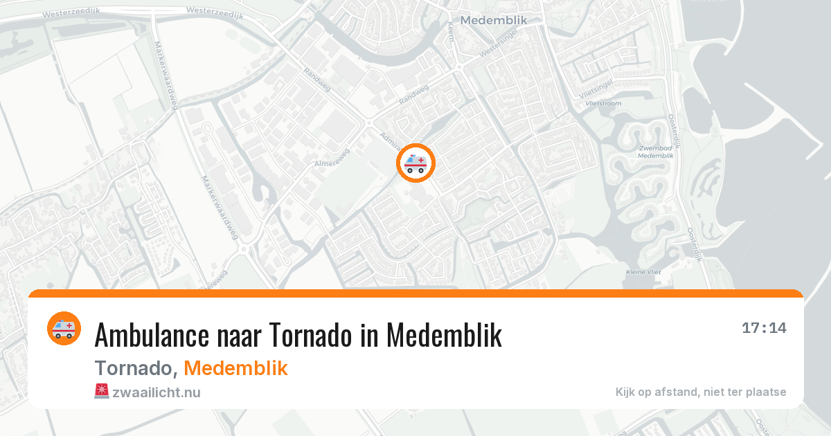 Ambulance naar Tornado in Medemblik — 13 jul 2026