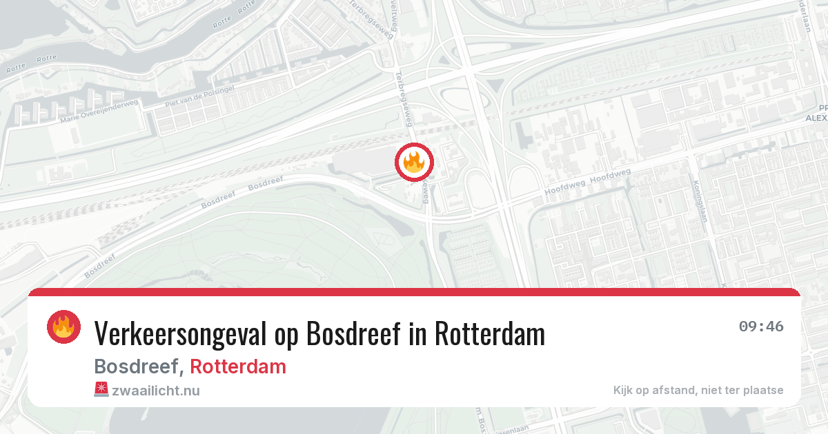 Verkeersongeval op Bosdreef in Rotterdam — 26 mrt 2026
