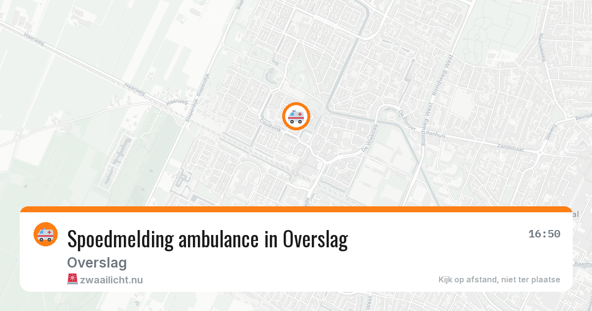 Spoedmelding ambulance in Overslag — 22 jan 2026