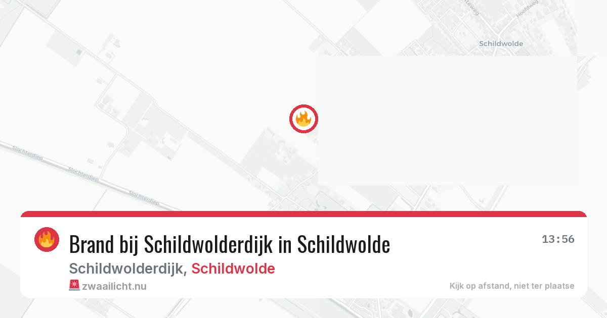 Brand bij Schildwolderdijk in Schildwolde — 9 jul 2026