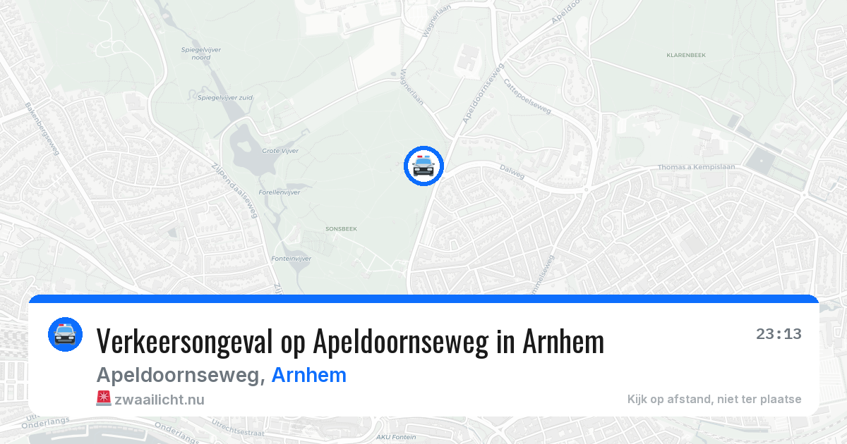Verkeersongeval op Apeldoornseweg in Arnhem — 16 mei 2026