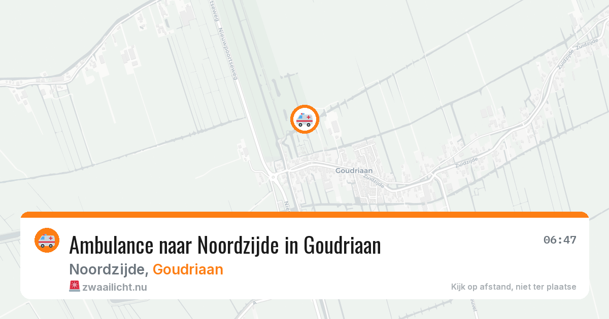 Ambulance naar Noordzijde in Goudriaan — 8 mei 2026