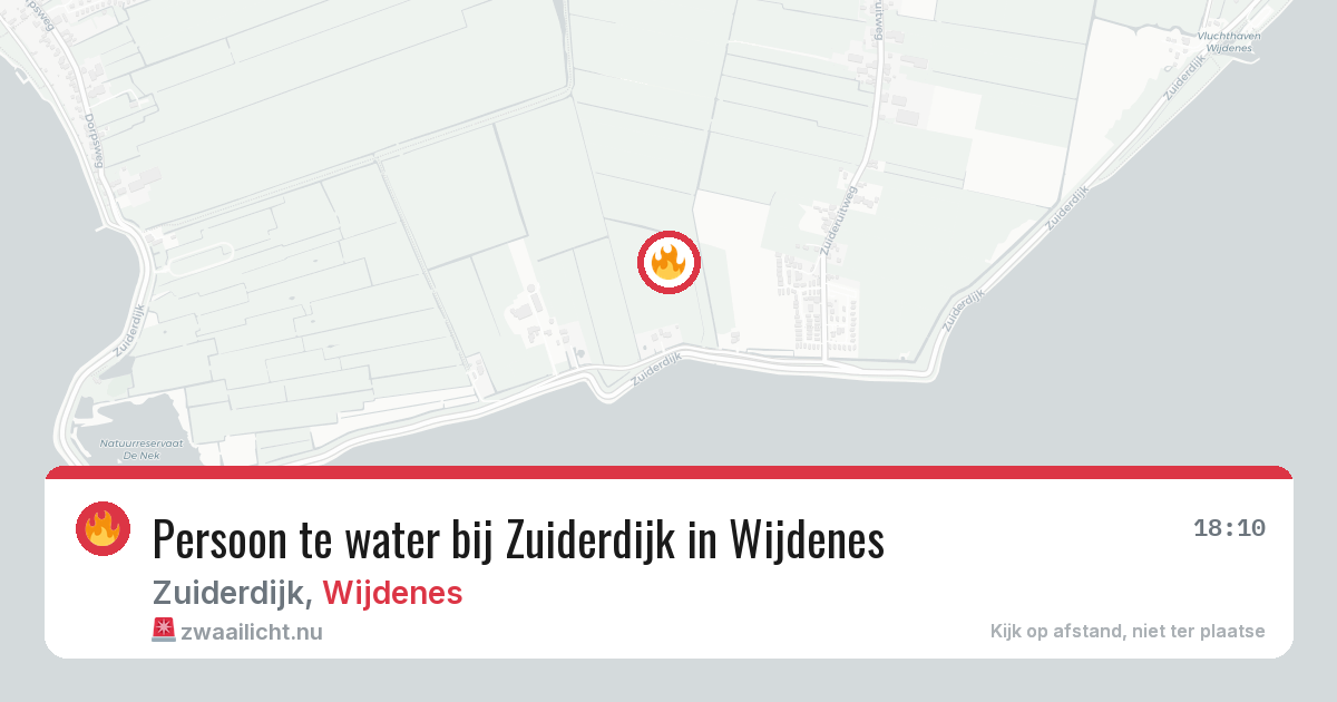 Persoon te water bij Zuiderdijk in Wijdenes — 27 jan 2026