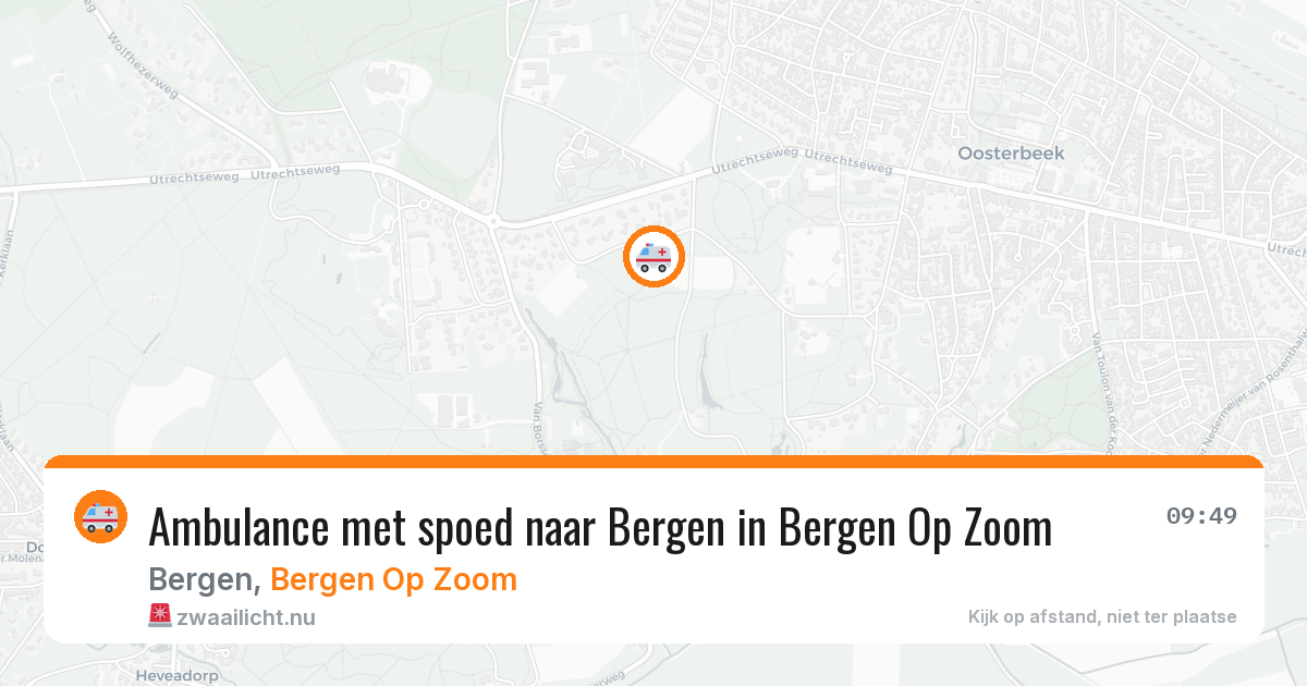 Ambulance met spoed naar Bergen in Bergen Op Zoom — 28 jan 2026