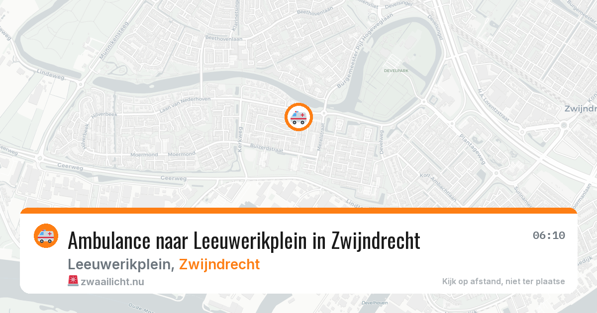 Ambulance naar Leeuwerikplein in Zwijndrecht — 26 mei 2026