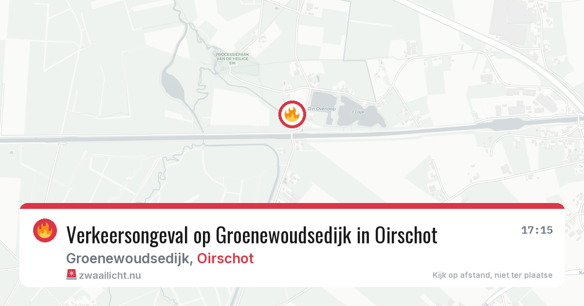 Verkeersongeval op Groenewoudsedijk in Oirschot — 30 mei 2026