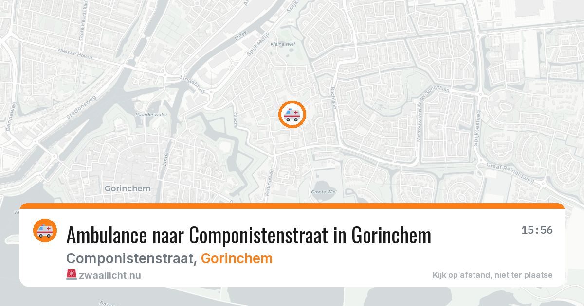 Ambulance naar Componistenstraat in Gorinchem — 11 jul 2026