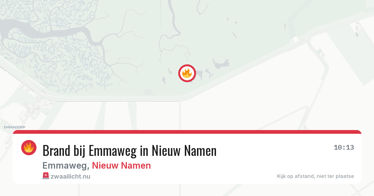 Brand bij Emmaweg in Nieuw Namen — 2 apr 2026