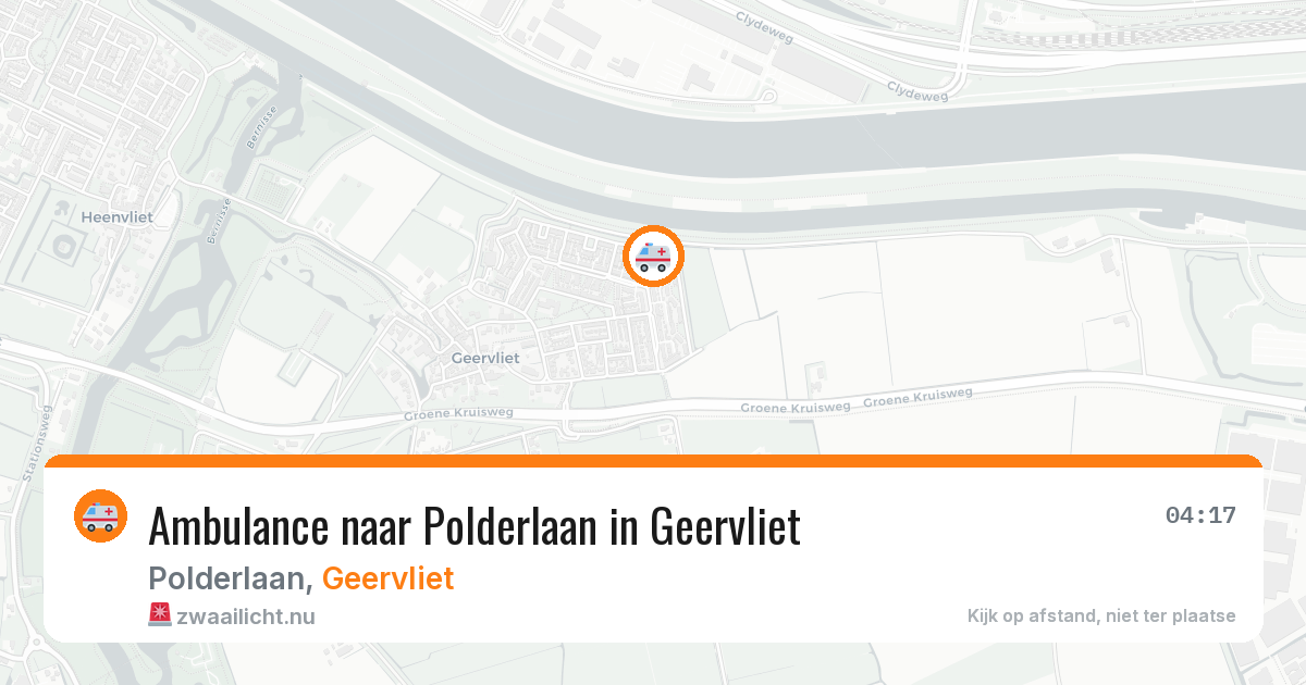 Ambulance naar Polderlaan in Geervliet — 11 jul 2026