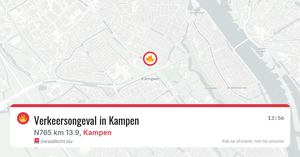 Verkeersongeval in Kampen — 20 jul 2026