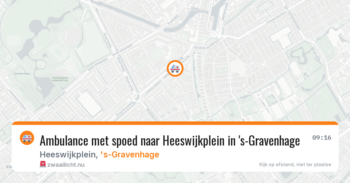Ambulance met spoed naar Heeswijkplein in 's-Gravenhage — 14 mei 2026