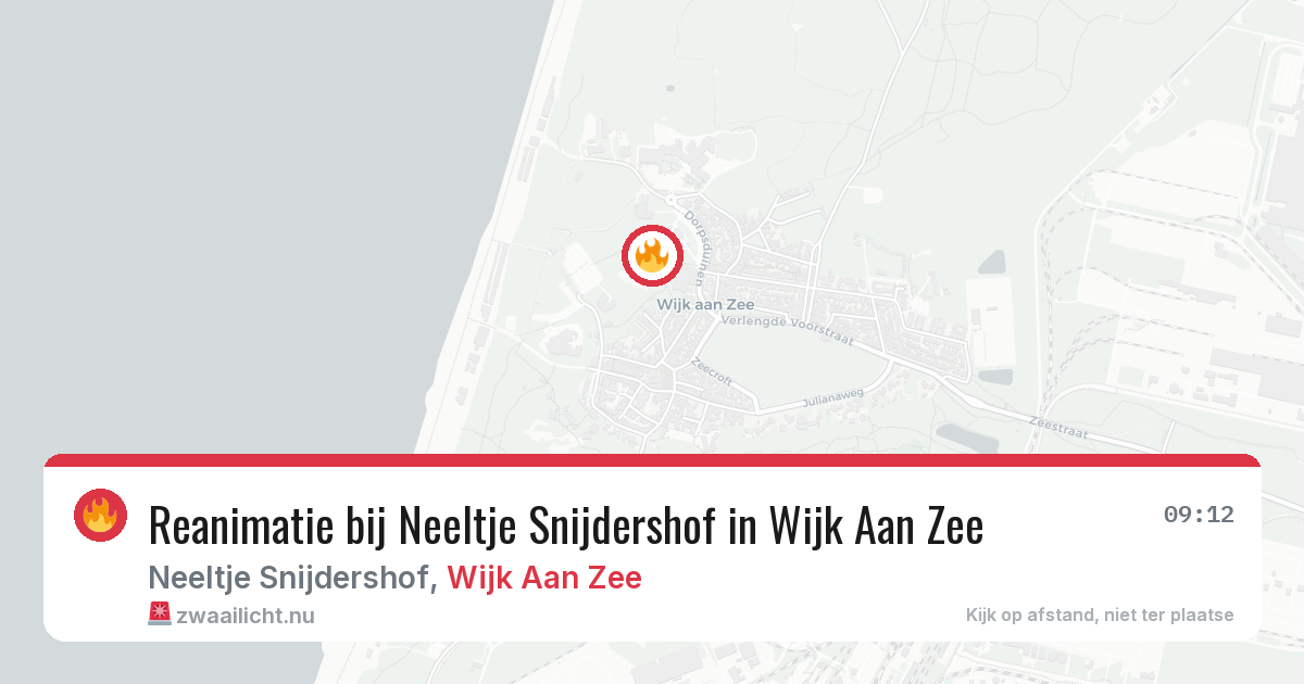Reanimatie bij Neeltje Snijdershof in Wijk Aan Zee — 4 apr 2026