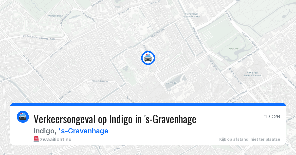 Verkeersongeval op Indigo in 's-Gravenhage — 29 mei 2026