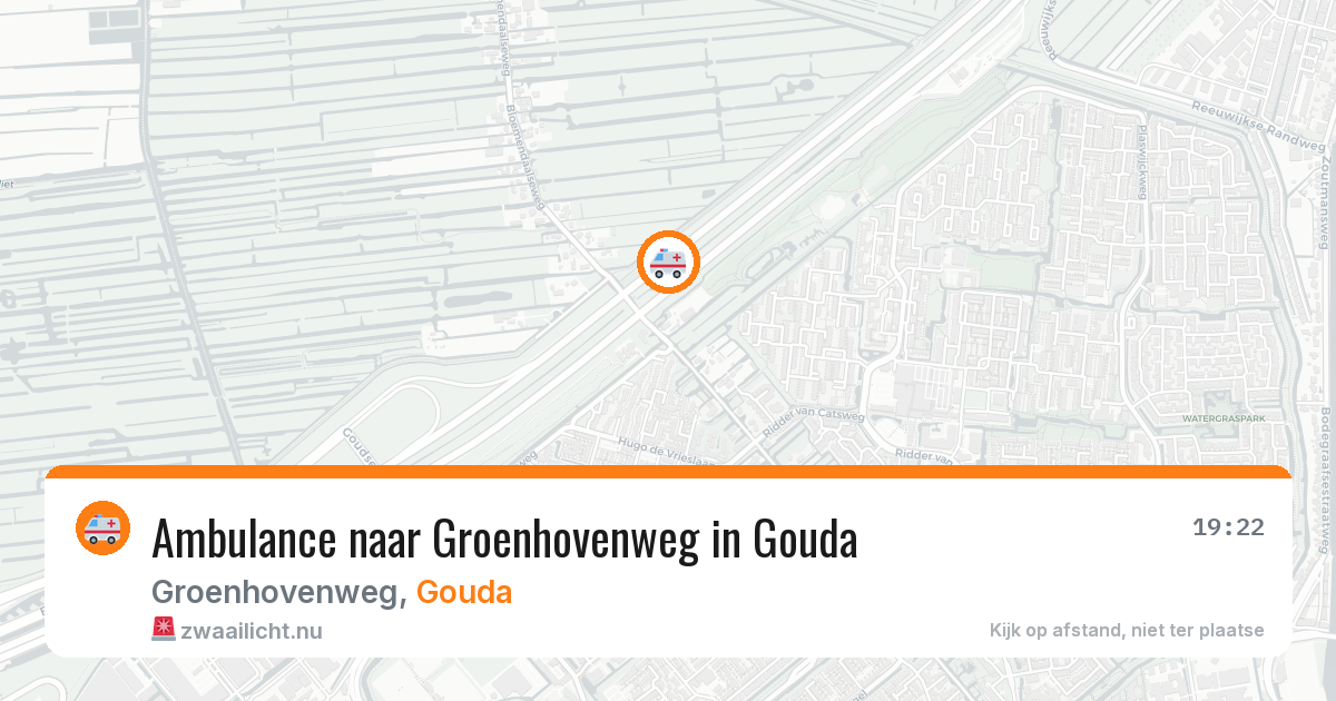 Ambulance naar Groenhovenweg in Gouda — 29 mei 2026