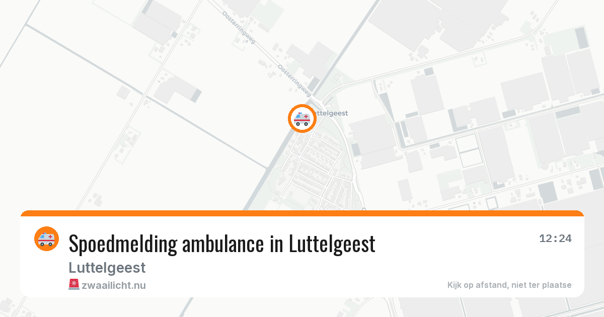 Spoedmelding ambulance in Luttelgeest — 7 jul 2026