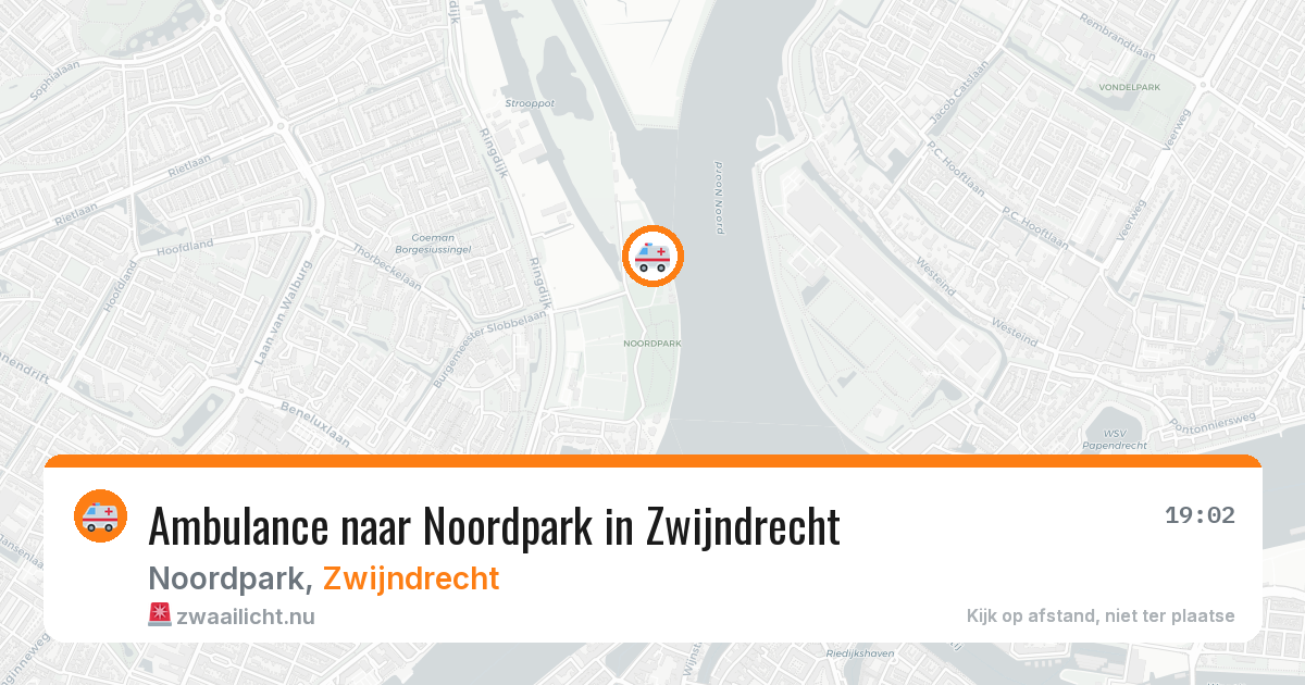 Ambulance naar Noordpark in Zwijndrecht — 1 jun 2026