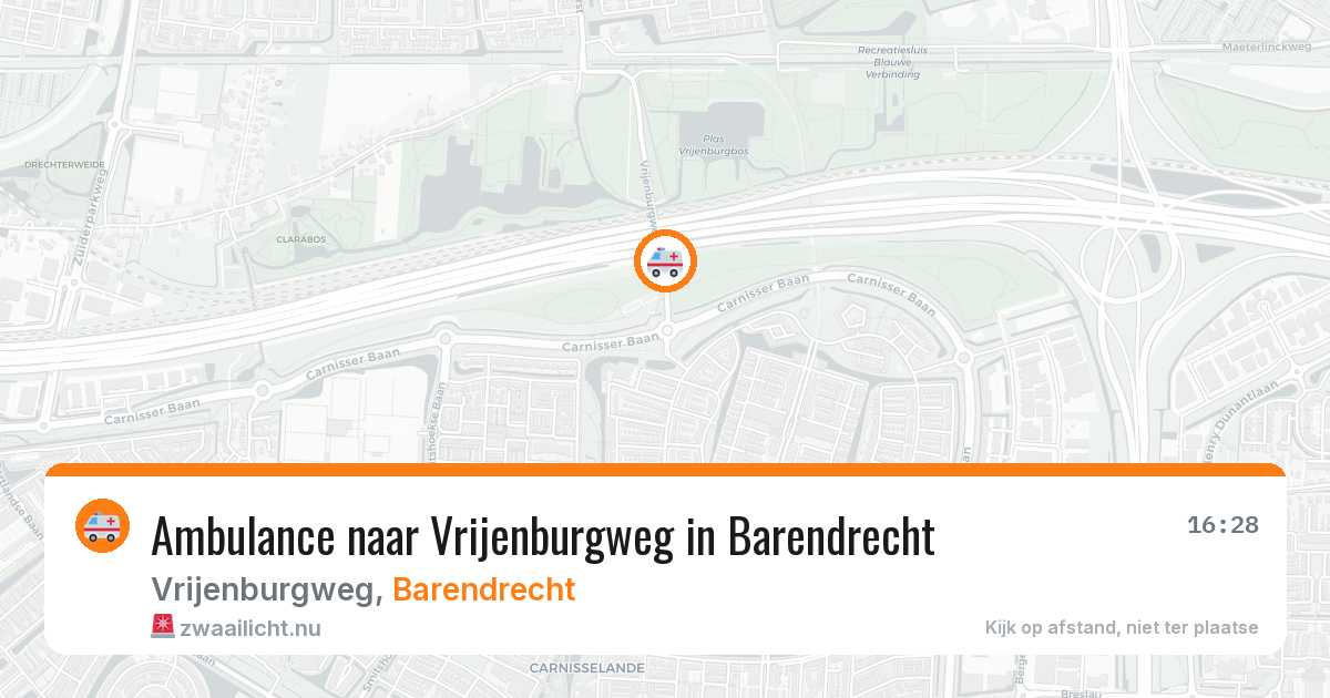 Ambulance naar Vrijenburgweg in Barendrecht — 13 mei 2026