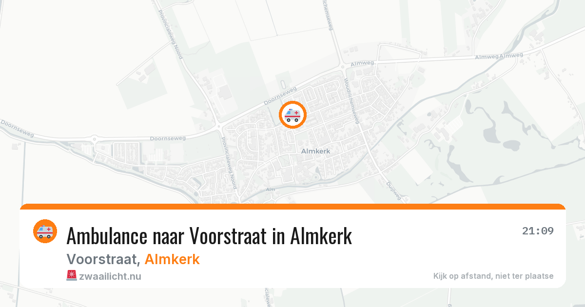 Ambulance naar Voorstraat in Almkerk — 12 jul 2026