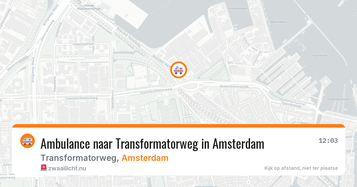 Ambulance naar Transformatorweg in Amsterdam — 30 mei 2026