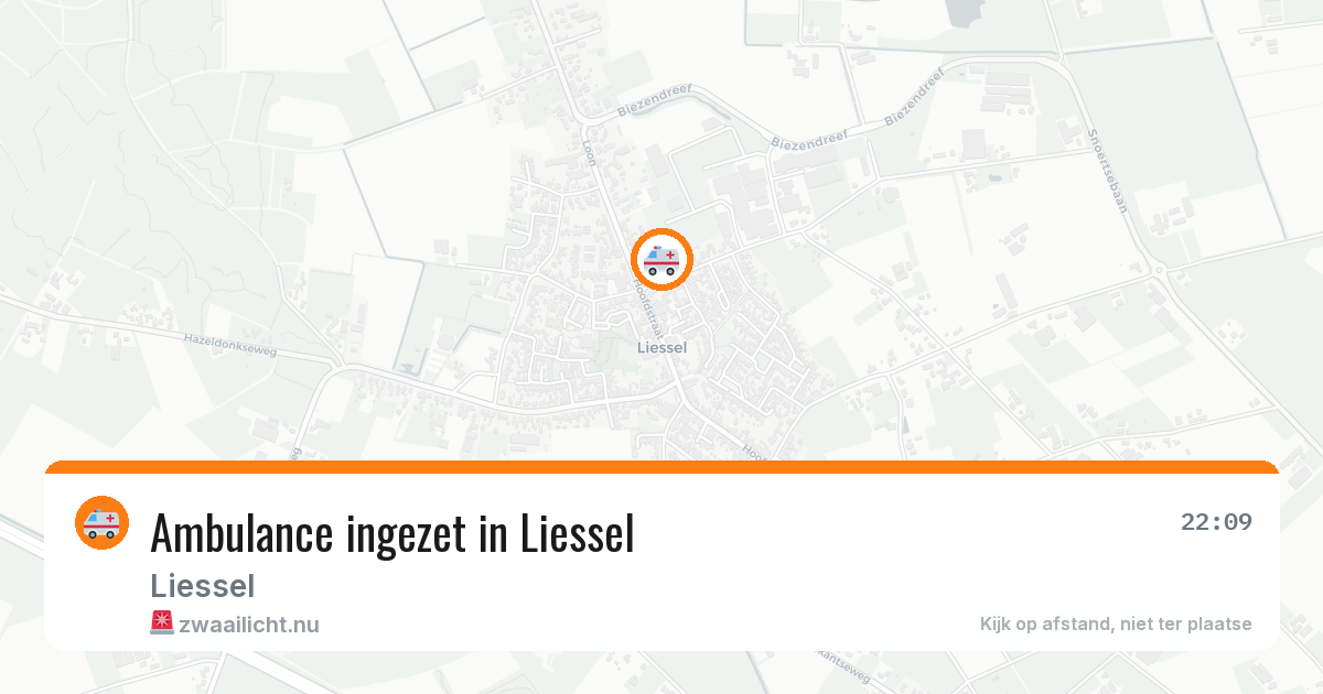 Ambulance ingezet in Liessel — 30 jun 2026