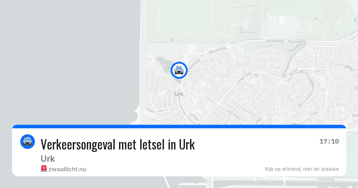 Verkeersongeval met letsel in Urk — 26 mei 2026