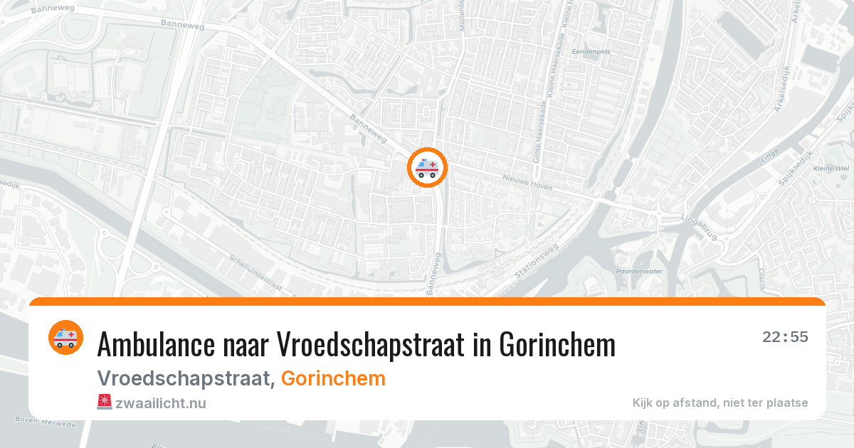 Ambulance naar Vroedschapstraat in Gorinchem — 19 jul 2026