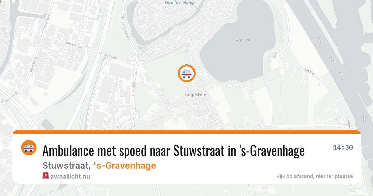Ambulance met spoed naar Stuwstraat in 's-Gravenhage — 7 apr 2026