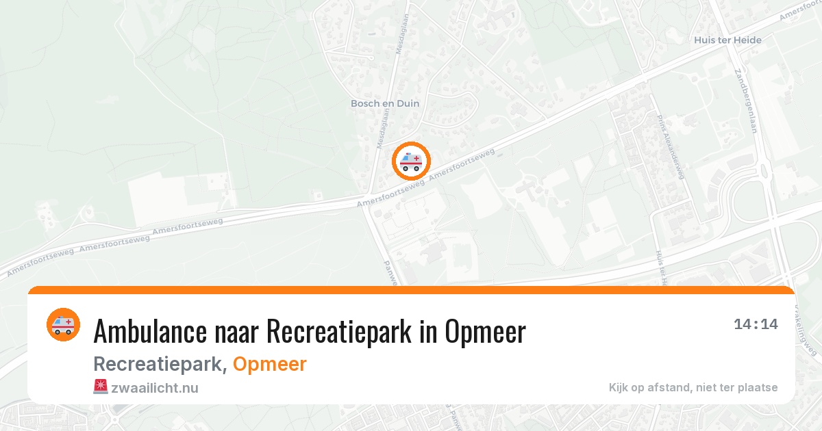 Ambulance naar Recreatiepark in Opmeer — 15 jul 2026