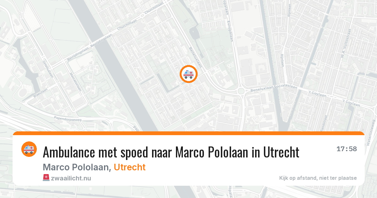 Ambulance met spoed naar Marco Pololaan in Utrecht — 6 apr 2026