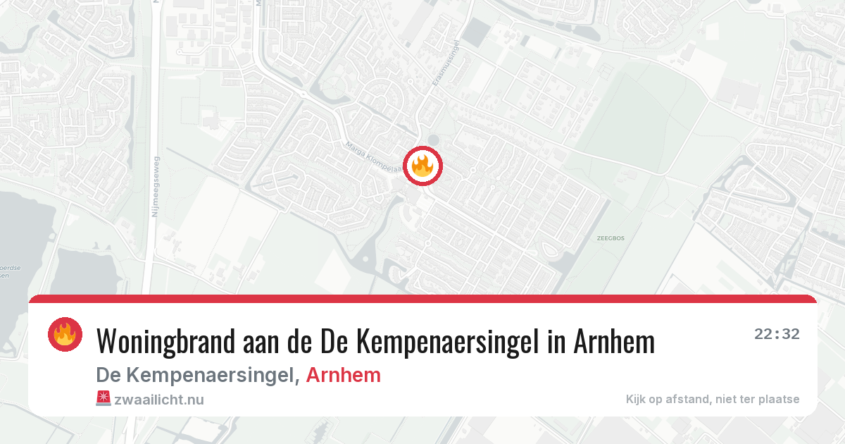 Woningbrand aan de De Kempenaersingel in Arnhem — 21 jan 2026