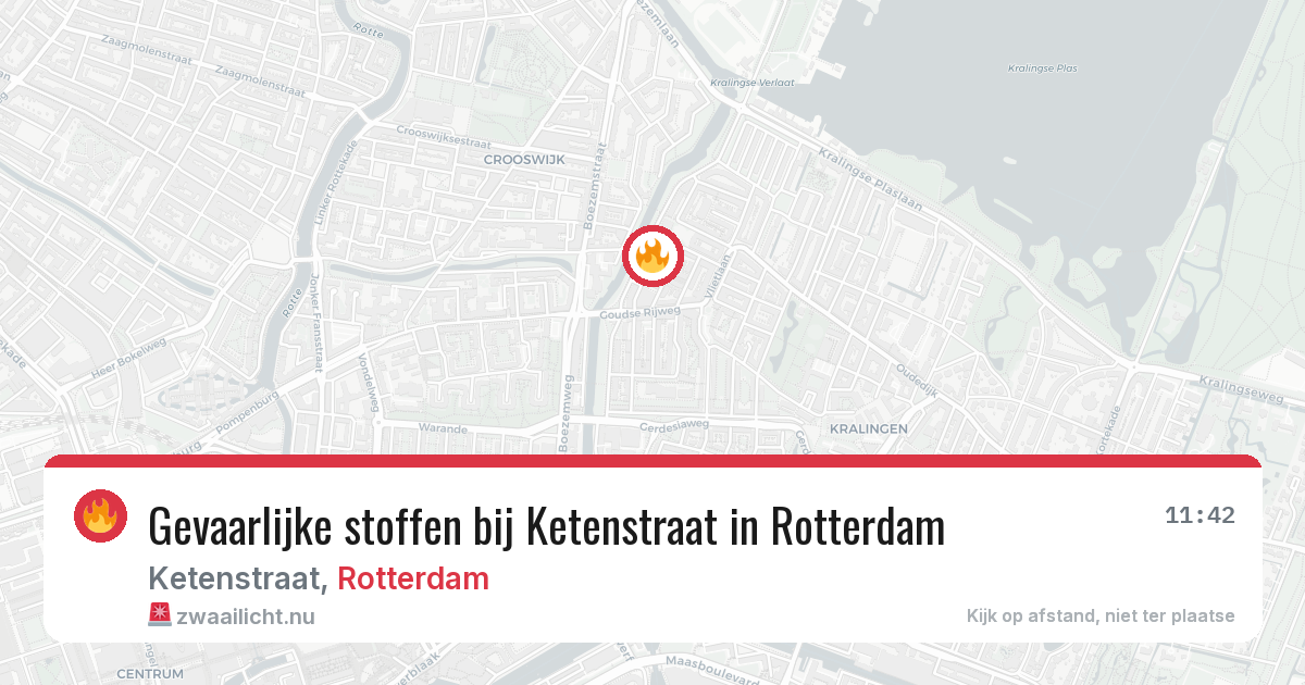 Gevaarlijke stoffen bij Ketenstraat in Rotterdam — 2 jun 2026