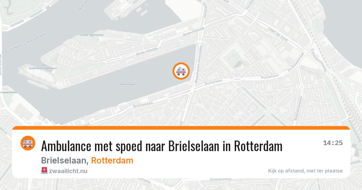 Ambulance met spoed naar Brielselaan in Rotterdam — 16 mei 2026