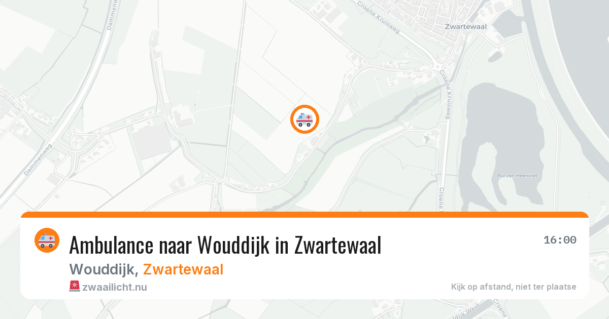 Ambulance naar Wouddijk in Zwartewaal — 15 jul 2026