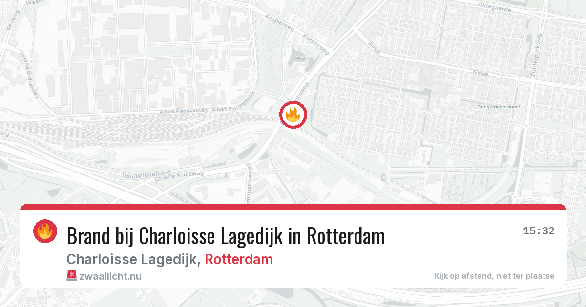 Brand bij Charloisse Lagedijk in Rotterdam — 7 mei 2026