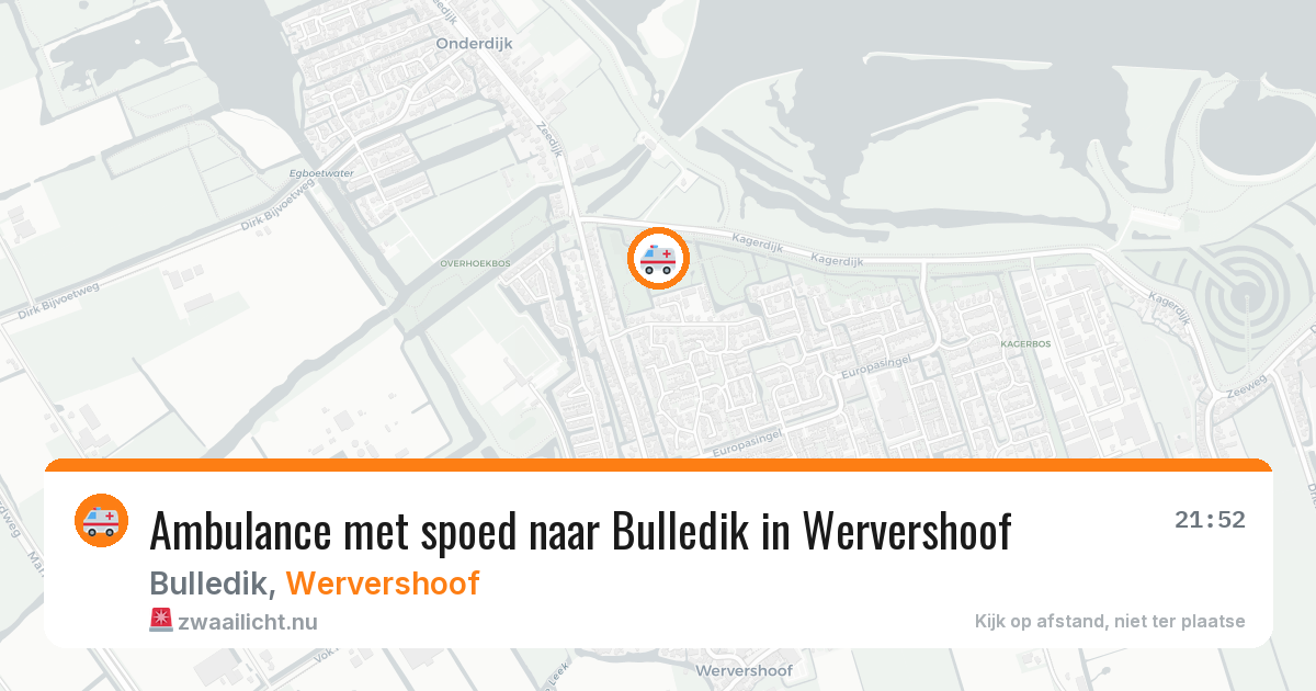 Ambulance met spoed naar Bulledik in Wervershoof — 31 mrt 2026