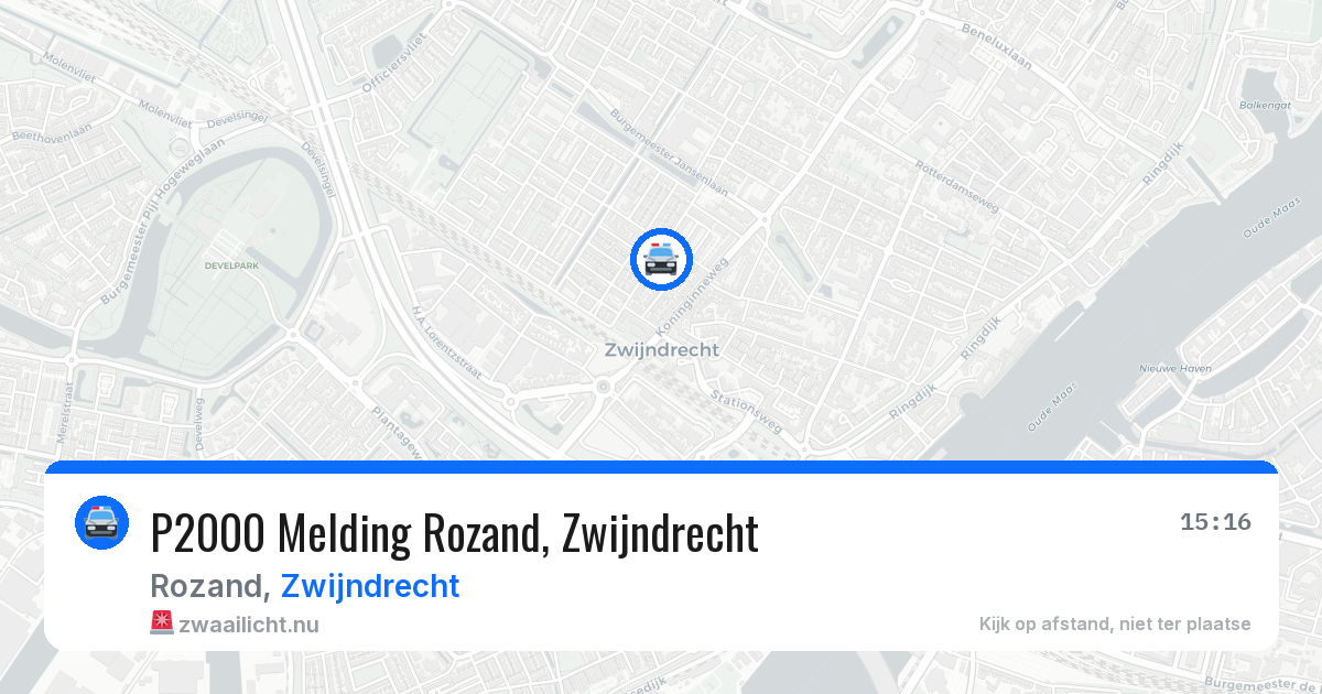 P2000 Melding Rozand, Zwijndrecht — 26 mei 2026